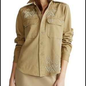 Polo Ralph Lauren Beaded Embellished Military XS